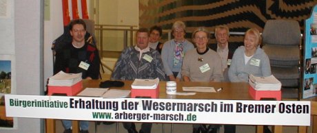 Gruppenfoto von Mitgliedern der Bürgerinitiative